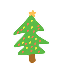 Festive Christmas-themed vector illustration featuring classic holiday elements like ornaments, candy canes, snowflakes, and pine branches. Perfect for seasonal designs, greeting cards, and promotiona