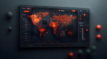 Innovative AI driven Global Logistics Dashboard Featuring Cutting Edge Data Visualizations Real Time Analytics and a Clean Minimalist Bauhaus Inspired Design