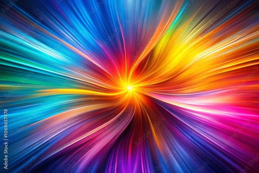 Aufkleber vibrant abstract color line background for modern design and creative projects, dynamic lines in viv