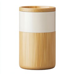 Neutral Wooden Napkin Holder for Modern Dining Spaces