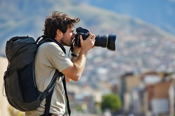 Travel Photographer at Work