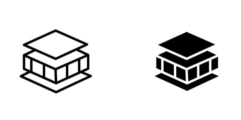 Insulation linear icon set for app, and web design.