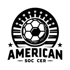 Obraz premium American football soccer silhouette design