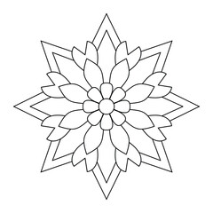  Easy mandala, intricate lines patterns wall art colouring book, tattoo design, vector file