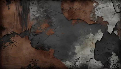 Industrial Grit A Dark Grunge Texture Background with Deep, Rugged Details © Azam