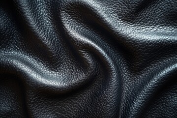 A high-professional quality photo of black bull leather texture.
