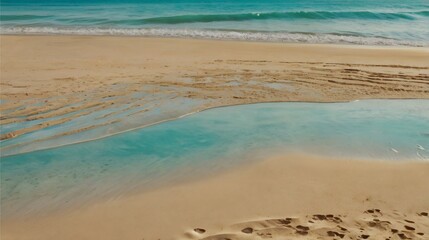 Sands of Tranquility: An Abstract Beach Dream