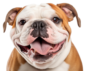 PNG Smiling bulldog mammal animal boxer.