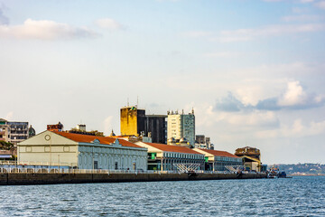 Fototapeta premium Port area and warehouses in the city of Recife, state of Pernambuco