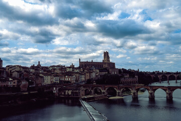 Panoramic view of Albi, Occitanie, France