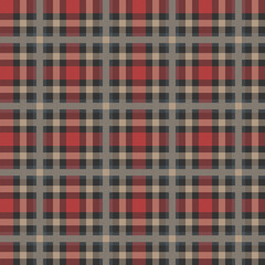 Plaid Seamless Pattern Design Template
