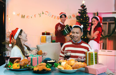 social gathering and get together at Christmas.