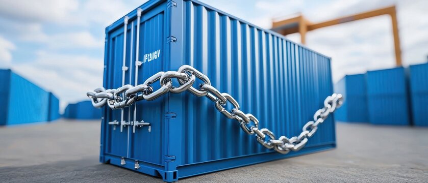Secure your cargo how heavy-duty chains protect shipping containers from theft and damage
