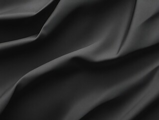 Fototapeta premium Smooth dark charcoal paper background with faint creases and folds, creating a sleek, modern texture, perfect for overlays or digital articles