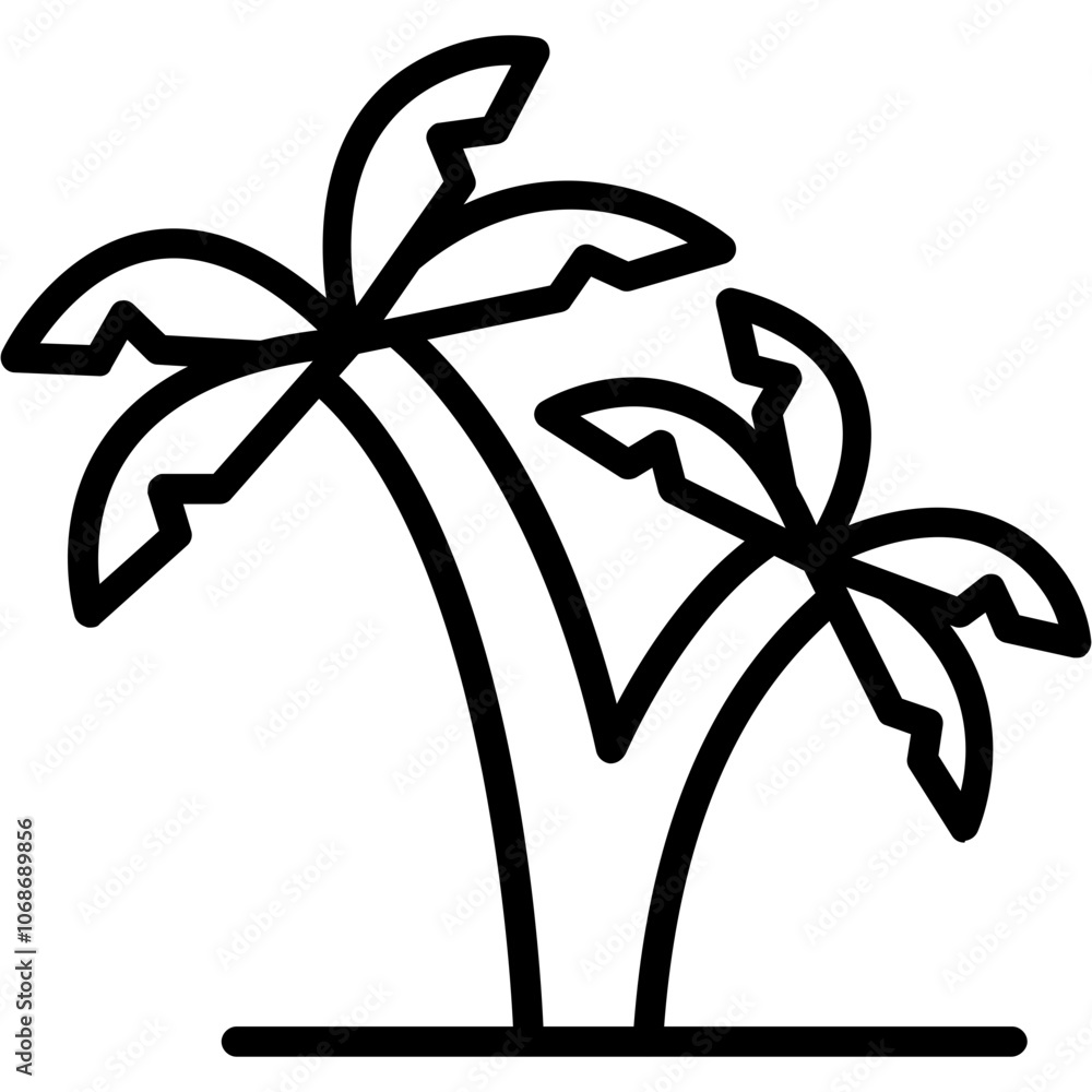 Sticker Palm Icon