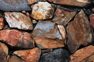 Close-up of rock wall