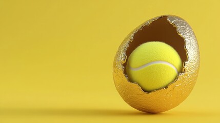 A Pause in the Action: The Humble Tennis Ball, Center Stage on a World-Famous Court