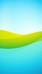 Obraz premium a green and blue background with a yellow and blue wave