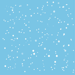 snowing background on pastel blue