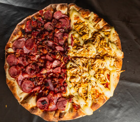 ' pizza, cheese, pepperoni, Italian, food, slice, fresh, gourmet, delicious, traditional, crust, topping, tomato, mozzarella, basil, herbs, baked, cuisine, restaurant, homemade, cheesy, crispy, savory