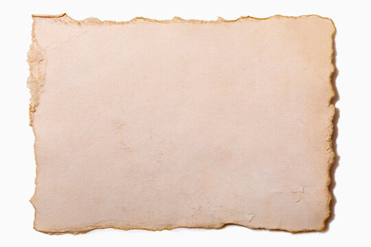 USA, New York State, New York City, Torn paper on white background