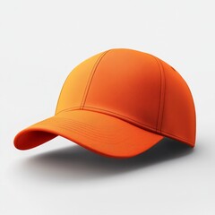 Fototapeta premium realistic high quality Orange baseball hat mockup isolated 