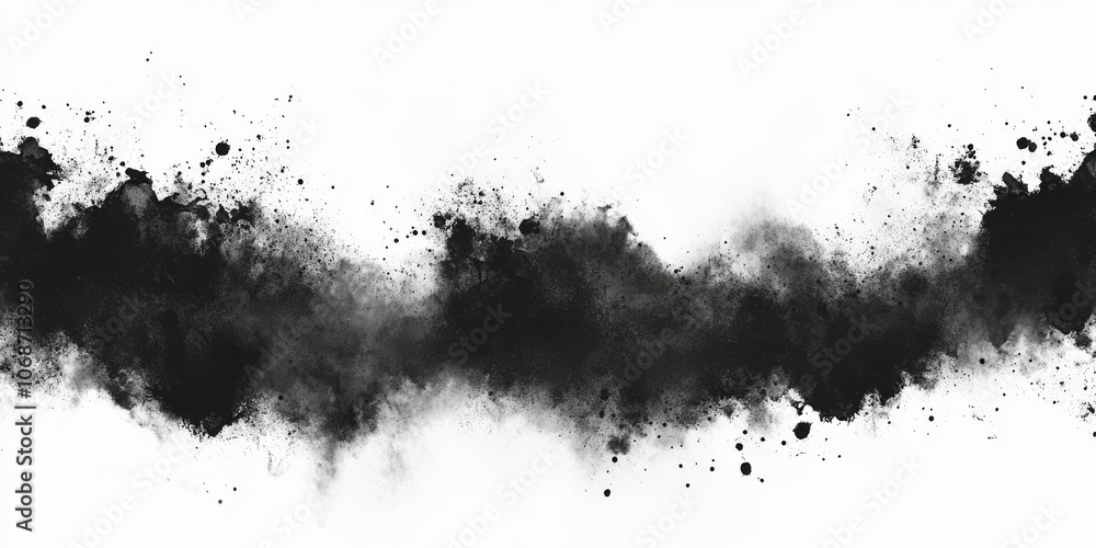 Poster this design is visually striking, showcasing an abstract aesthetic with a bold black grain texture a