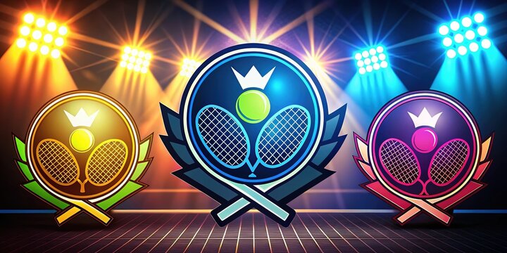 Downloadable tennis club templates, perfect for personalized labels.