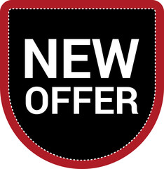 Stickers for New Arrival shop product tags, new labels or sale badges and banners vector sticker icons templates