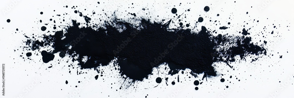 Poster this impressive design stands out visually with its unique black spray texture and captivating grain