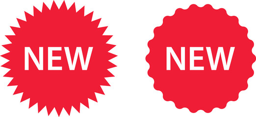 Stickers for New Arrival shop product tags, new labels or sale badges and banners vector sticker icons templates
