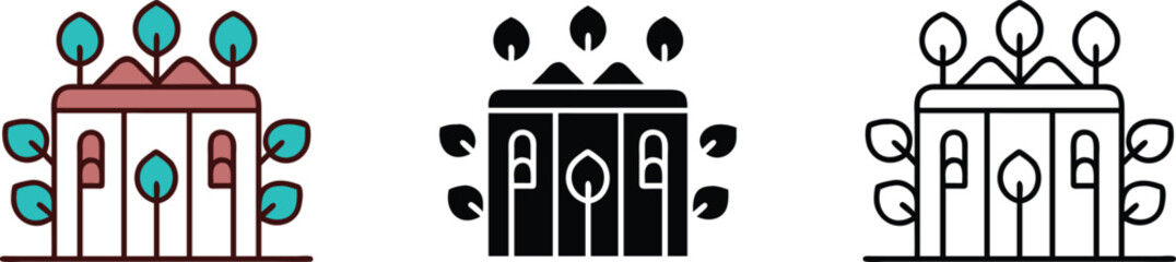 Simple House Icon Illustration Design Style