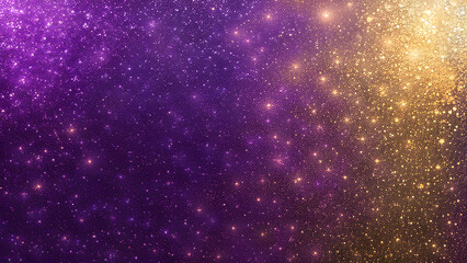 Obraz premium Holographic gold shifting into a gradient of deep purple with shimmering light reflections sweeping, AI Generated