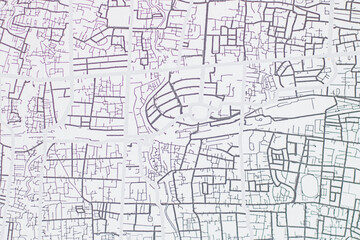 Abstract background from a printed map of Yogyakarta
