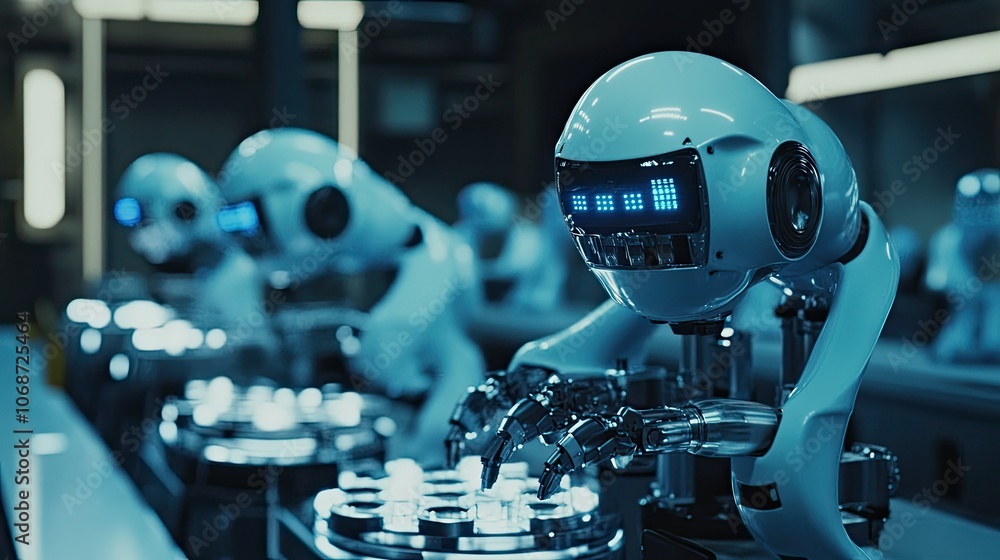 Poster advanced robotics in high-tech production environment