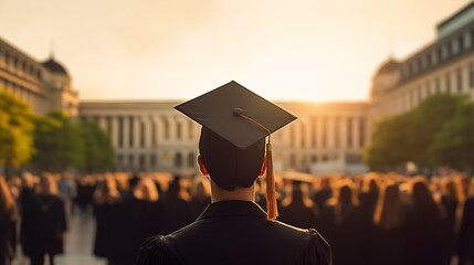 graduate in graduation cap