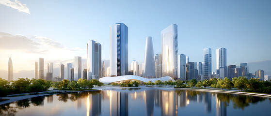 Innovative urban architecture redefines sustainable city skylines with smart technology