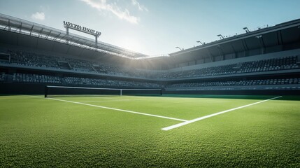 A Pause in the Action: The Humble Tennis Ball, Center Stage on a World-Famous Court