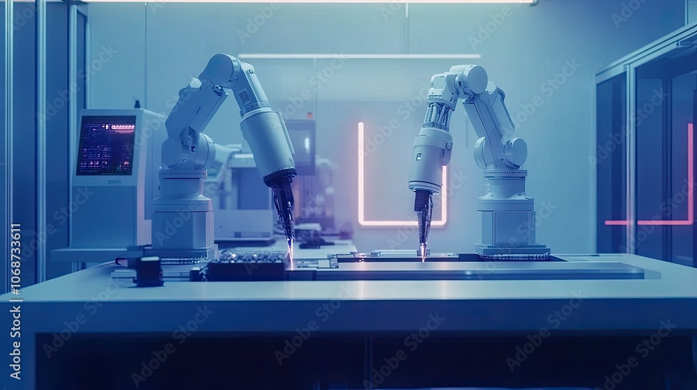 Poster advanced robotics in a modern laboratory setting