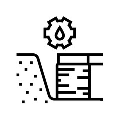 basement waterproofing home maintenance line icon vector. basement waterproofing home maintenance sign. isolated contour symbol black illustration