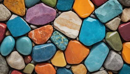 Background photo of stone, agate stone of various colors and sizes, marble stone, stone on the beach, smooth and round