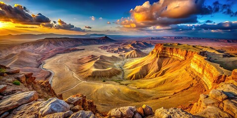 Ramon Crater: Earth's largest confirmed impact crater, a breathtaking sight.