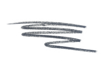 black pencil strip line stroke, line brush stroke in style on transparent  background for design in your work business concept.