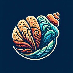 colorful seashell