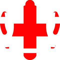 Fototapeta premium Georgia Flag On Alarm