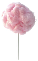 Pink cotton candy confectionery lollipop sweets.