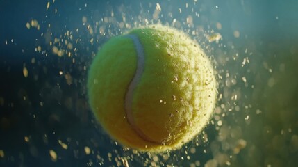 A Pause in the Action: The Humble Tennis Ball, Center Stage on a World-Famous Court