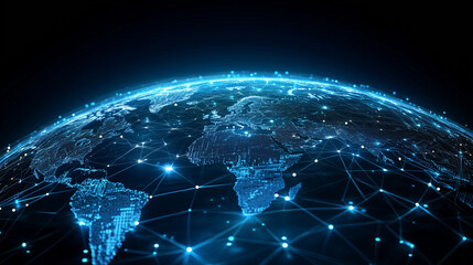 デジタルに描かれた地球の輝き