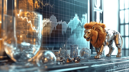 Digital Lion and Economic Trends Visualization