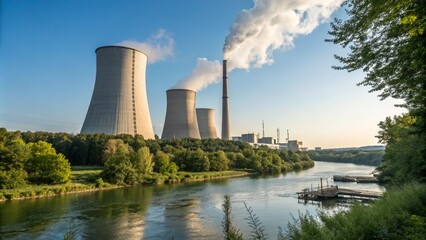 Obraz premium nuclear power station